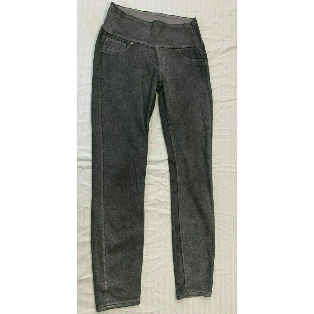❄️❄️❄️ SPANX WOMENS DENIM PANTS LEGGINGS SIDE ZIP PULL ON 2310 SOLACE SIZE S❄️❄️